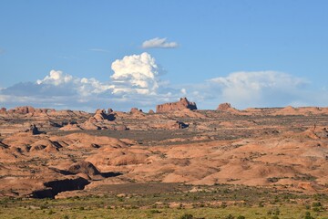 Desert view at Arches National Park in Utah