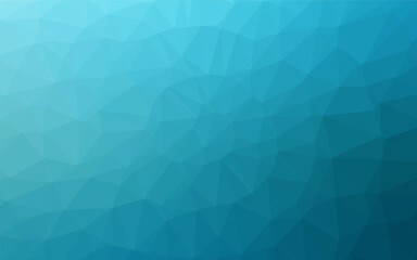 Light BLUE vector shining triangular template.