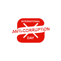 vector is the commemoration of world anti-corruption day.
