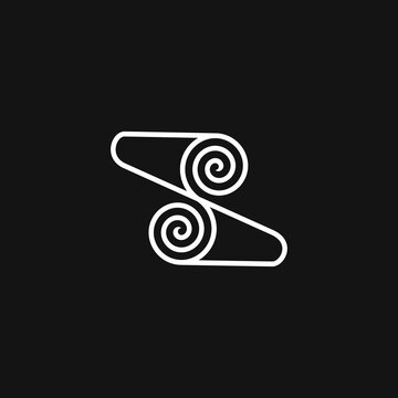 Monograms between Z8 or 8Z form Pipes and paper rolls.