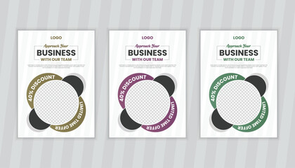 Corporate Brochure Cover Design and Business book Cover Design Template