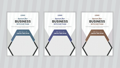 Corporate Brochure Cover Design and Business book Cover Design Template