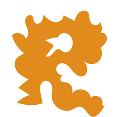 Retro alphabet vector 