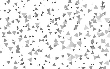 Light Silver, Gray vector template with crystals, triangles.