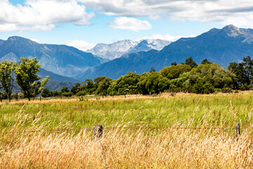 Fototapeta na wymiar country side near Hokitika on the west coast of New Zealand