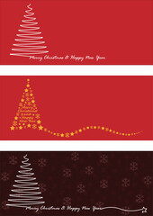 Set of Christmas backgrounds. bundle. Christmas decoration. winter holiday. greeting cards, banners, posters