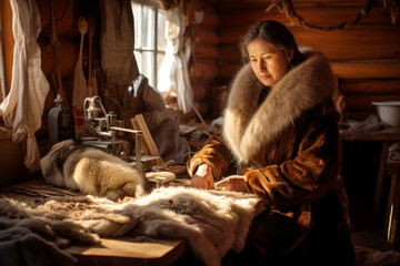 A Female Furrier from Russia Weaves Elegance into Every Stitch