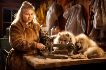 A Female Furrier from Russia Weaves Elegance into Every Stitch