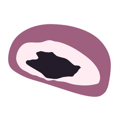 Mochi Food Illustration 