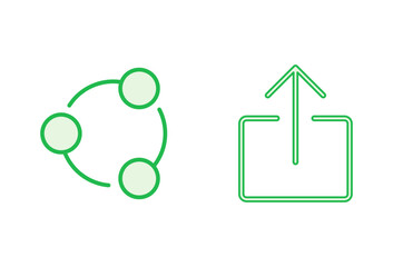 Share icon set. Sharing vector icon