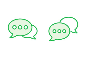 Chat icon set. speech bubble icon. comment icon vector. message. contact us