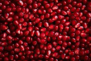 Pomegranate seeds as a food backdrop