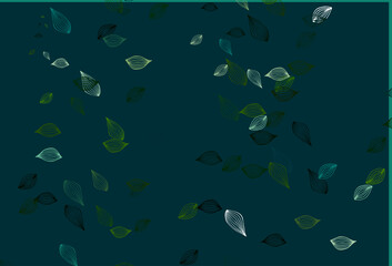 Light Green vector sketch background.