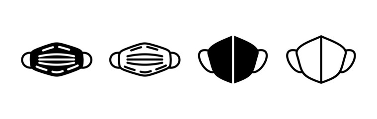 Face mask icon vector. medical Face Mask icon.