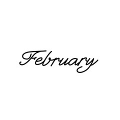 Handwritten names of month