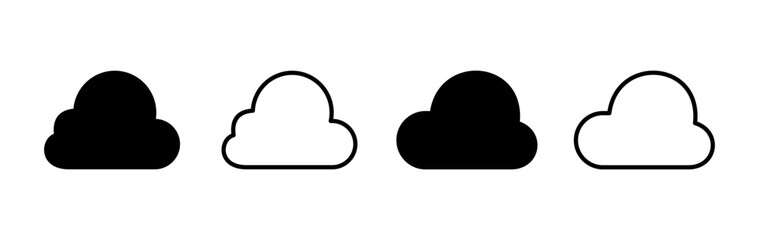Cloud icon vector. cloud data. cloud services