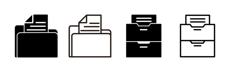 Archive icon vector. archive storage icon vector. folders icon. - obrazy, fototapety, plakaty