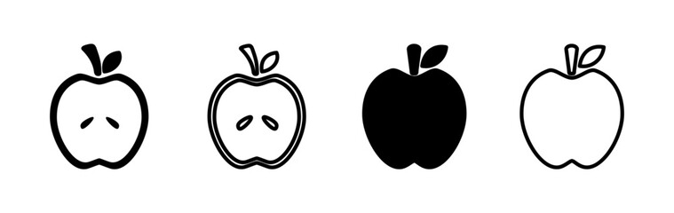 Apple icon vector. apple symbol