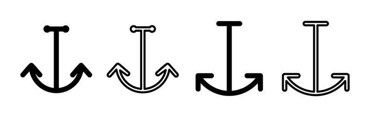 Anchor icon vector. Anchor sign. marine symbol