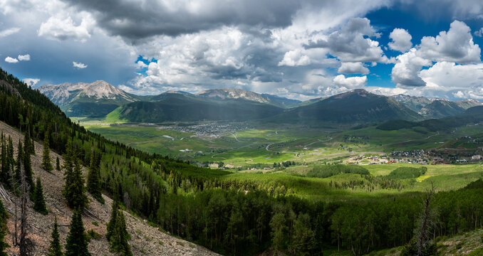 Panorama of Crested Butte, Colorado 