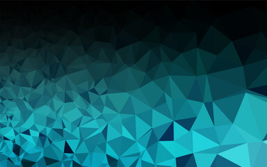 Light BLUE vector triangle mosaic template.
