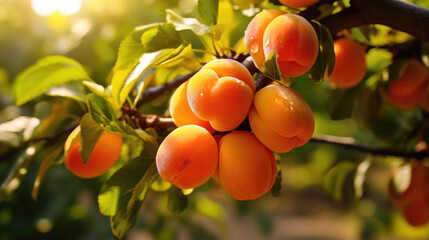 Fresh and Juicy Apricots A Natural and Healthy Fruit Produce 