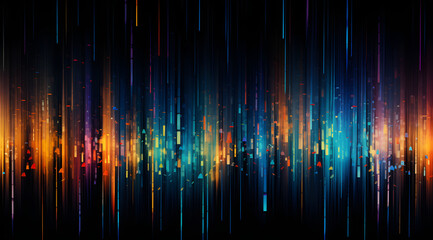 Spectrum Cascade: A Vibrant Abstract Symphony of Colorful Light Streaks