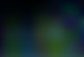 Dark BLUE vector blurred and colored background.