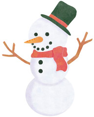 Snowman clipart transparent background