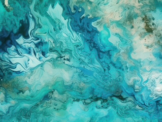 Obraz premium Abstract Colorful Liquid Marble Texture, Generative AI