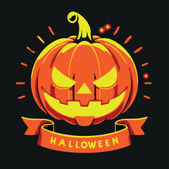 Spooky Halloween Jack-o-Lantern