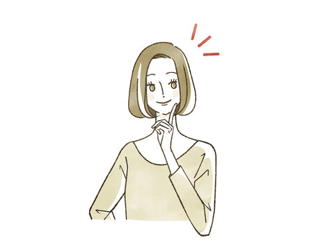 笑顔の女性