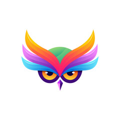 Owl Modern Logo Vector Template
