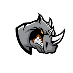 Rhino Mascot Logo Vector Design