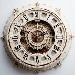old clock on the wall. Generative AI