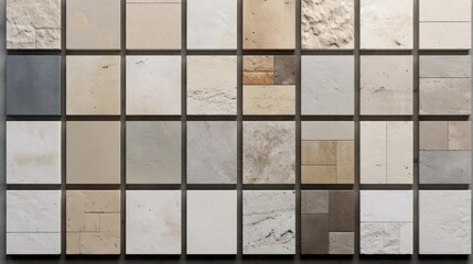 A material palette for the external UHD wallpaper Stock Photographic Image