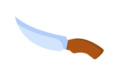Element for camping knife vector concept