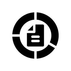 pie chart glyph icon