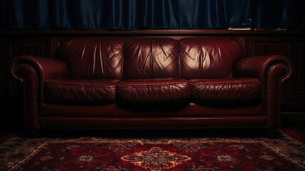 Italian minimalist sofa background UHD wallpaper Stock Photographic Image