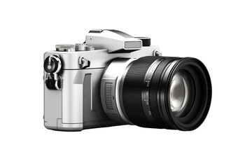 Fototapeta premium A camera on a transparent white background