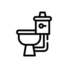 toilet line icon
