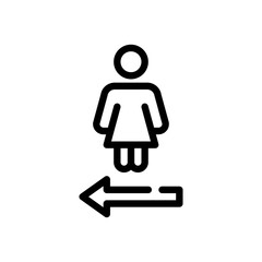 woman line icon