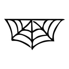 Scary Spider Web Halloween With White Background