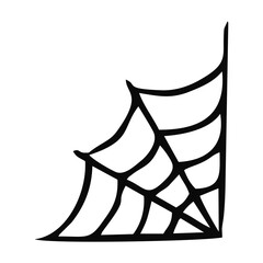 Scary Spider Web Halloween With White Background
