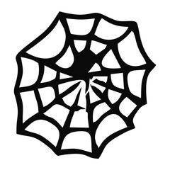 Scary Spider Web Halloween With White Background