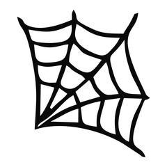 Scary Spider Web Halloween With White Background