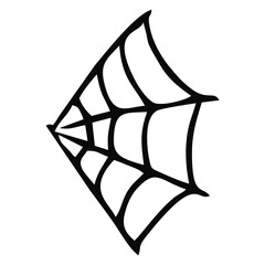 Scary Spider Web Halloween With White Background