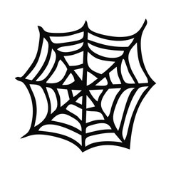 Scary Spider Web Halloween With White Background