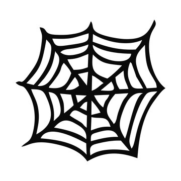 Scary Spider Web Halloween With White Background