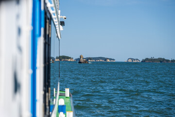 日本の宮城県のとても美しい松島海岸の風景